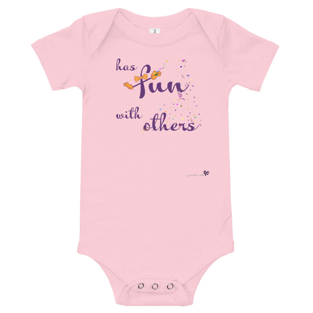 Has Fun with Others — Infant Onesie