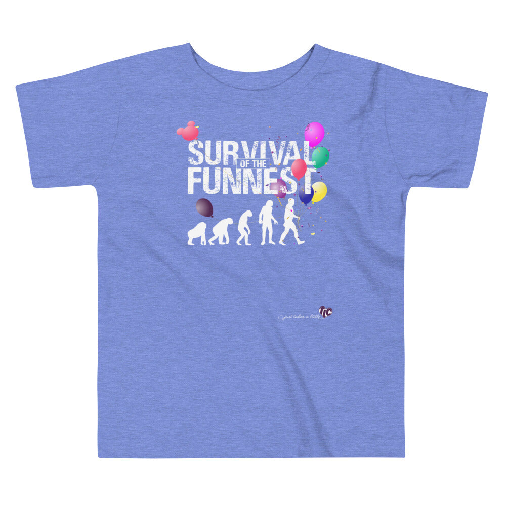 Survival of the FUNnest — Toddler Dark Tee