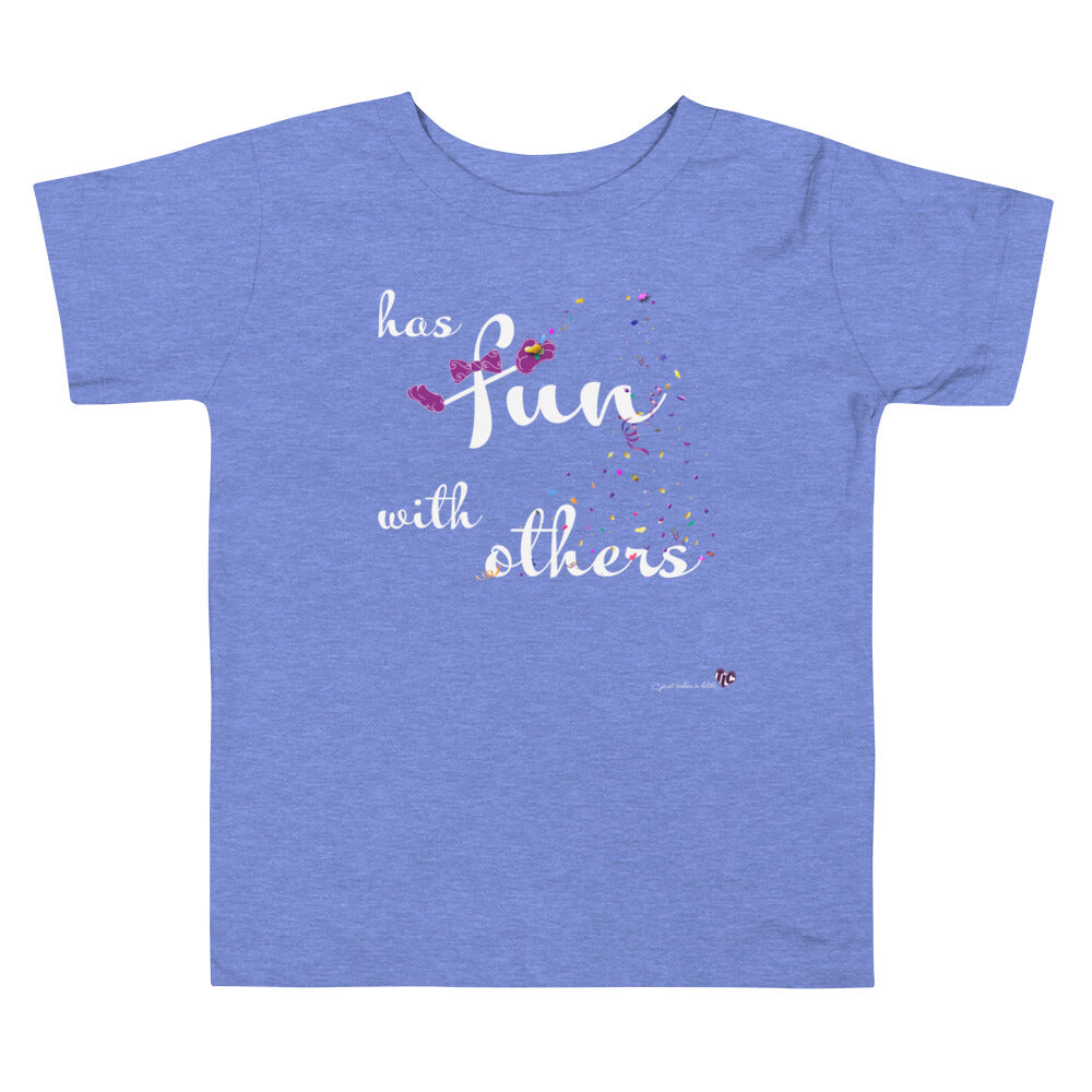 Has Fun with Others — Toddler Dark Tee