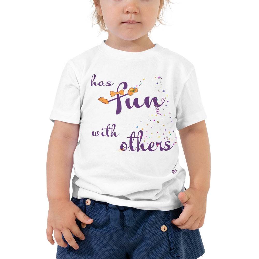 Has Fun with Others — Toddler Light Tee