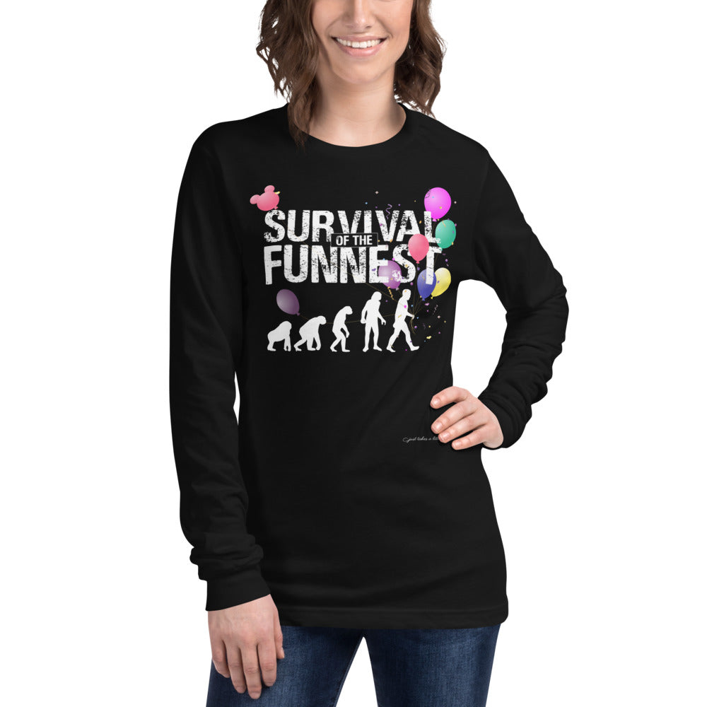 Survival of the FUNnest — Long Sleeve Dark Tee