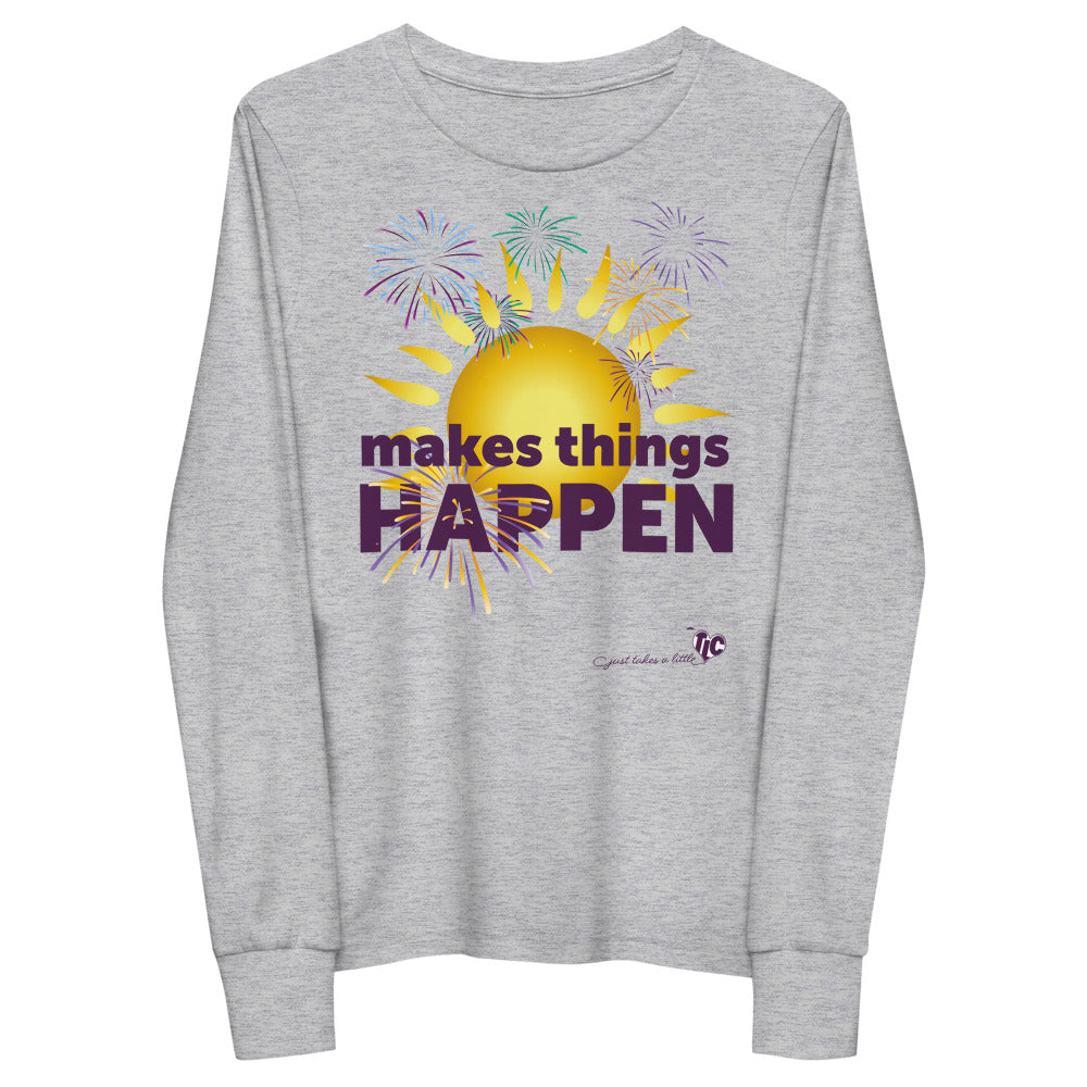Makes Things Happen — Youth Long Light Sleeve Tee