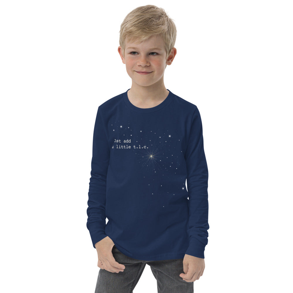 Radiating Heart Just Add a Little TLC — Youth Long Sleeve Tee