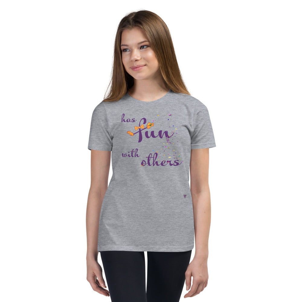Has Fun with Others — Youth Light Tee