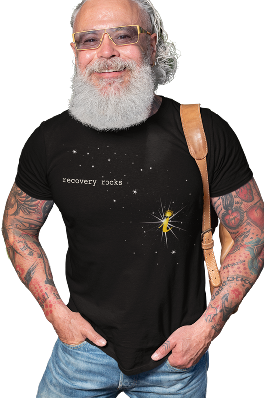 Recovery Rocks! — Softstyle Dark Tee