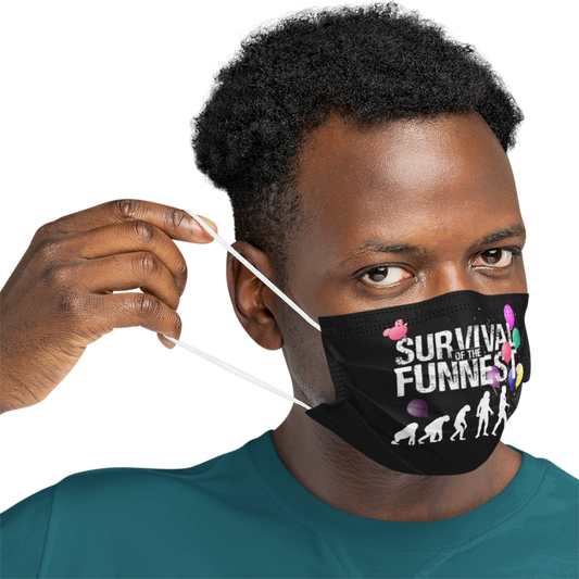 Survival of the FUNnest — Premium Face Mask