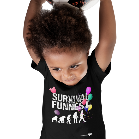 Survival of the FUNnest — Toddler Dark Tee