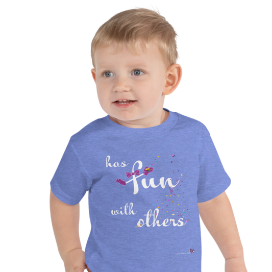 Has Fun with Others — Toddler Dark Tee