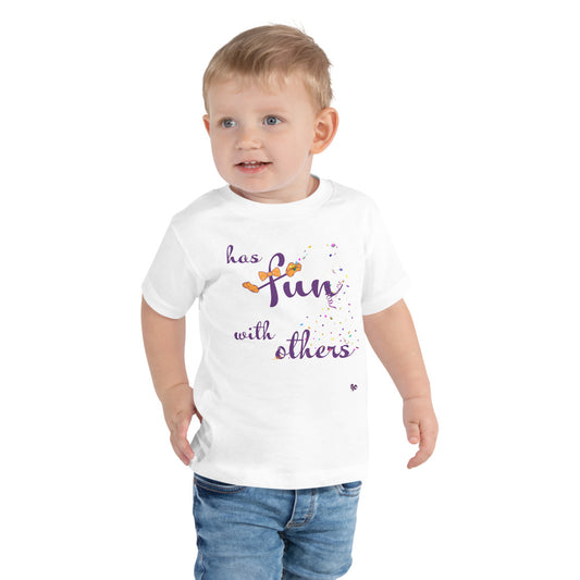 Has Fun with Others — Toddler Light Tee