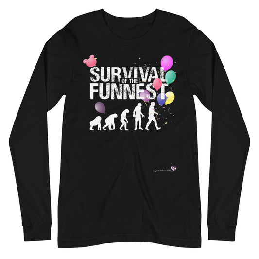 Survival of the FUNnest — Long Sleeve Dark Tee