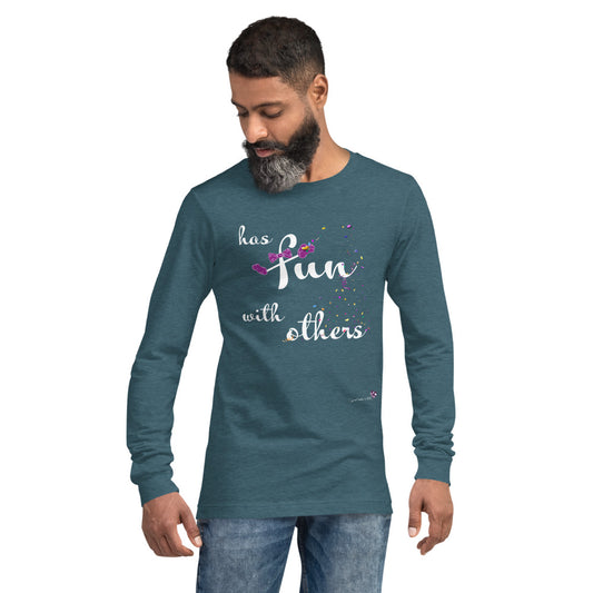 Has Fun with Others — Long Sleeve Dark Tee