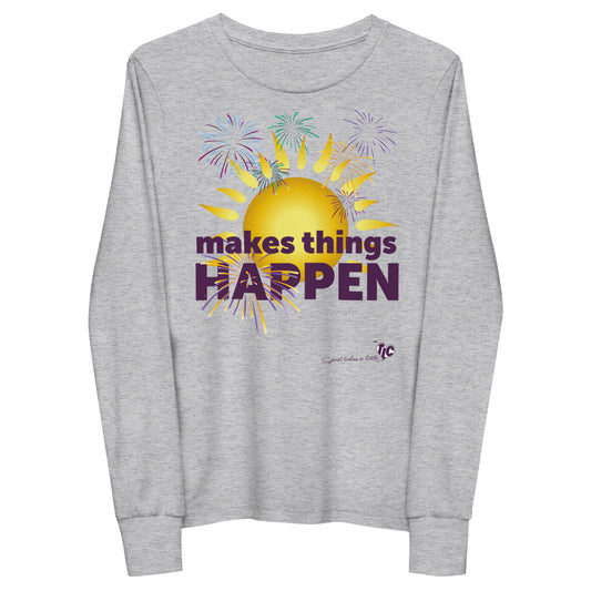 Makes Things Happen — Youth Long Light Sleeve Tee