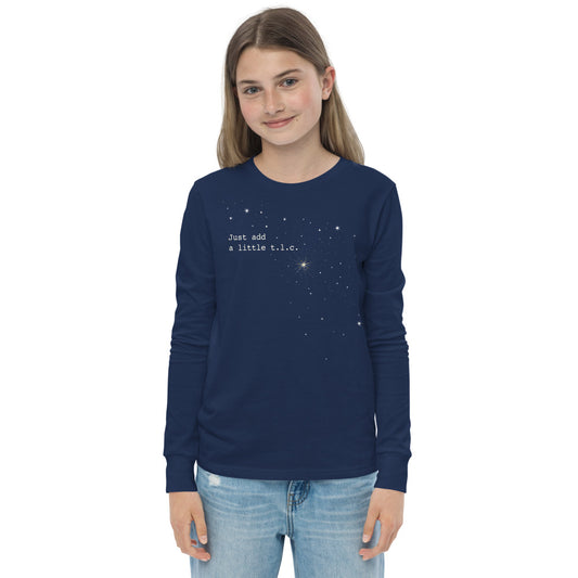 Radiating Heart Just Add a Little TLC — Youth Long Sleeve Tee