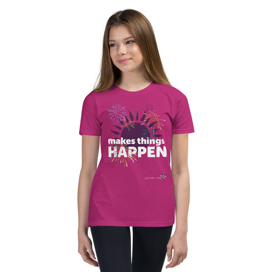 Makes Things Happen Dark Youth Tee