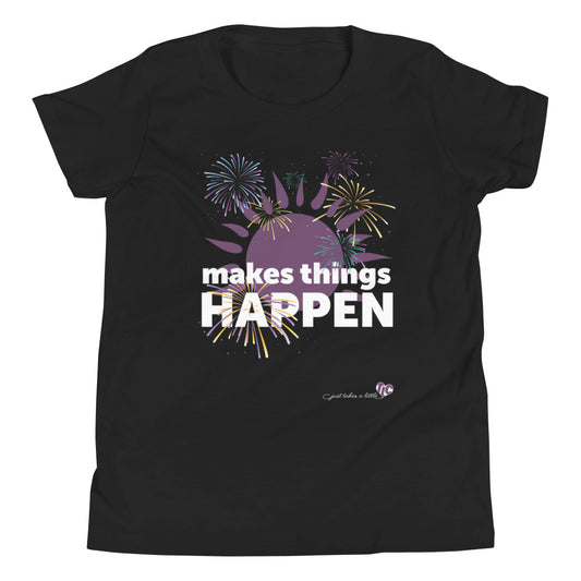 Makes Things Happen Dark Youth Tee