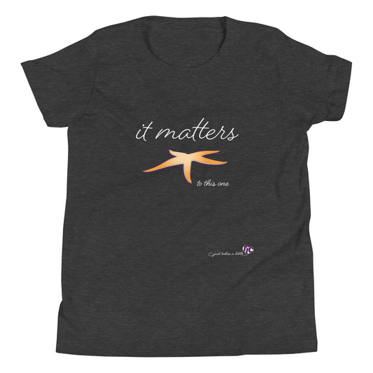 It Matters to this One — Youth Dark Tee